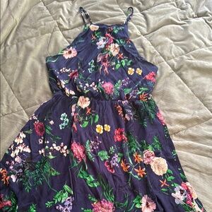 Staccato Floral Knee Length Dress